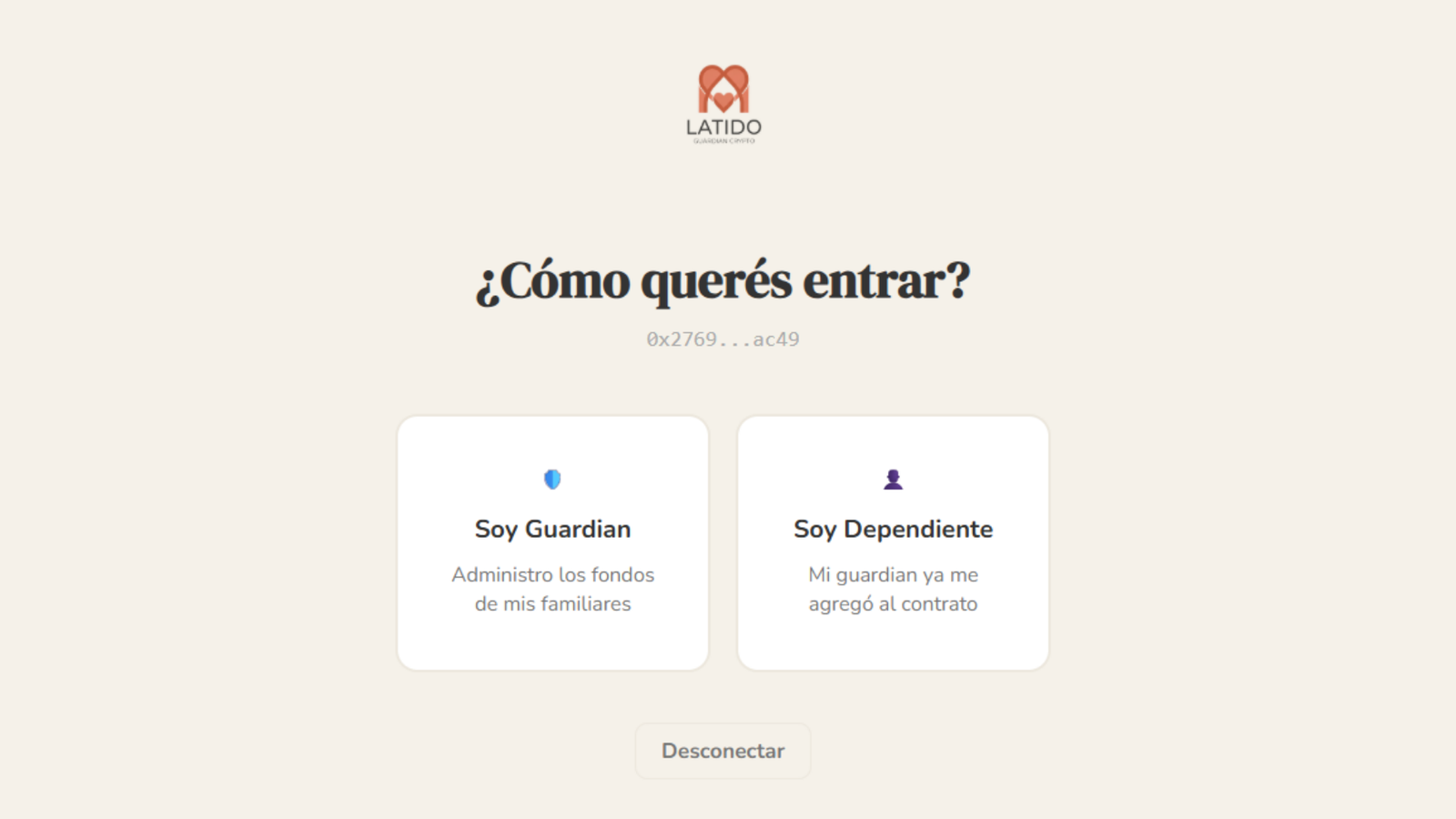 Latido — Login