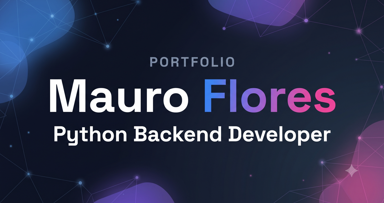 Mauro Flores | Python Backend Developer · Flask · REST APIs ...